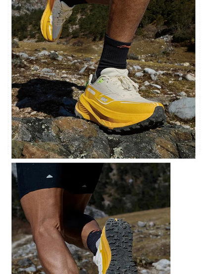 Men's DI LU 2 Trail Running Shoes XTRM-BOOM FIBER Cushion LN DWR Water Repellent LiNing Anti-slip Sports Shoes ARNV009