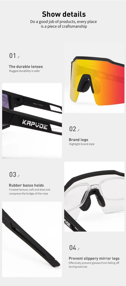 Bike Sunglasses Cycling Glasses for Man MTB Goggles Women Outdoor Camping Hiking Sports  UV400 Riding Bicycle Eyewear