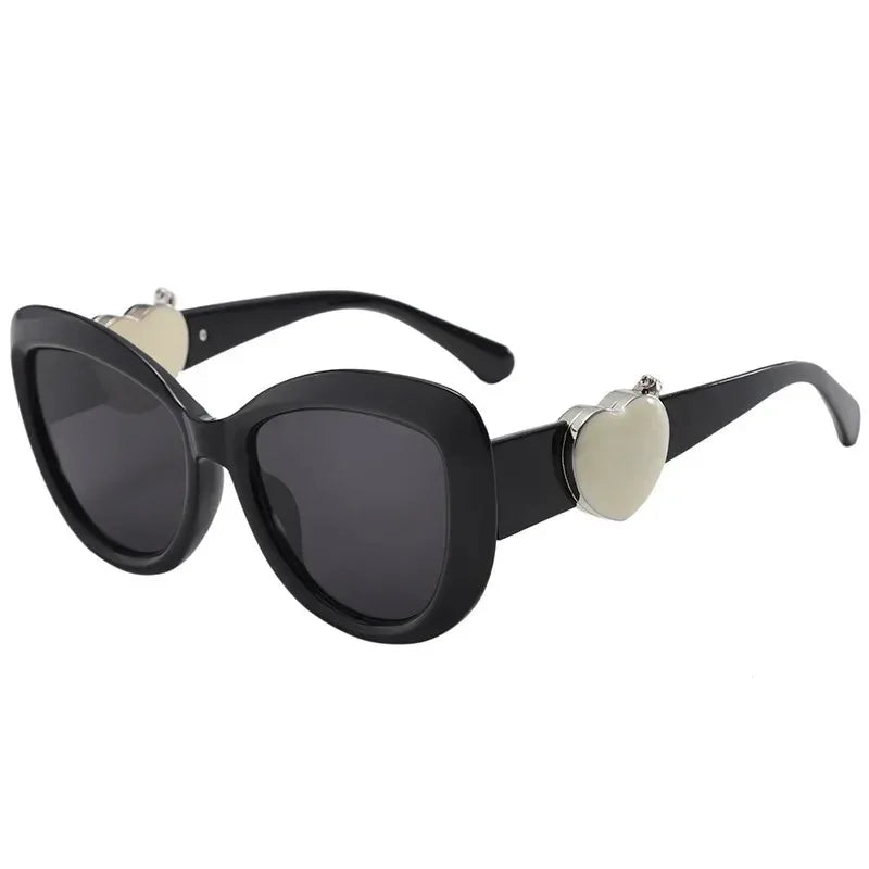 2025 New Trendy Fashion Cat Eye Women Sunglasses Oversized Oval Sun Glasses Ladies UV400 High Quality Light Luxury Sunshade