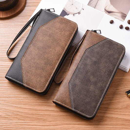 Vente de portefeuilles pour hommes, longs sacs à main, sacs à main pour hommes, sacs pour téléphones portables, sacs à main grande capacité, porte-billets haut de gamme 2025
