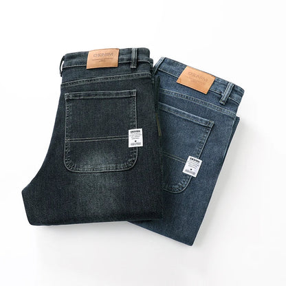 2026 New Y2K  Autumn and Winter Baggy  Jeans Men's  Loose Straight Wide-leg Business Trousers Mens Clothing