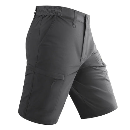 Waterproof Cargo Shorts Men's Summer Quick Dry Hiking Shorts Outdoor Multi-pockets Camping Training Work Shorts Man