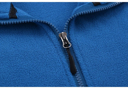 Soft Polar Fleece Jacket with Pockets Lightweight Outdoor Recreation Full Zip Coat