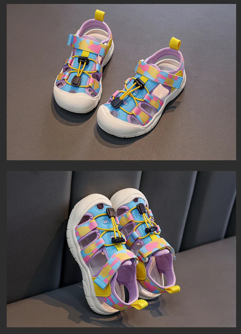 2025 Children's High Quality Close Toe Summer Beach Water Shoes Outdoor School Sport Sandals for Kids Toddler Boys Girls