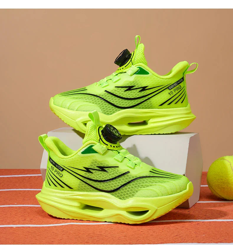 Children‘s Basketball Shoes Non-slip Breathable Sports Training Shoes Outdoor Lace-up Boys Girls Jogging Shoes Mesh Gym Sneakers