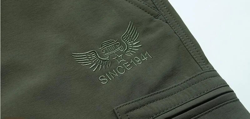 New Tactical Pants Men Winter Outdoor Work Casual Cargo Trousers Waterproof Fleece-lined Pants Elastic Hiking Traveling Workwear