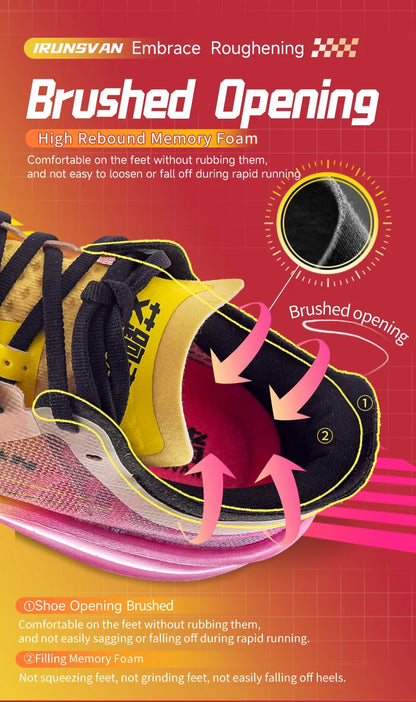 Men Running Shoes Breathable Sports Shoe Lightweight Marathon Carbon Plate Sneaker Casual Comfortable Athletic Training