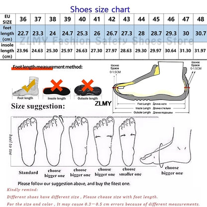 Anti-smash Safety Shoes Men Steel Toe Sneakers Puncture Proof Breathable Work Boots Man Fashion Construction Protective Footwear