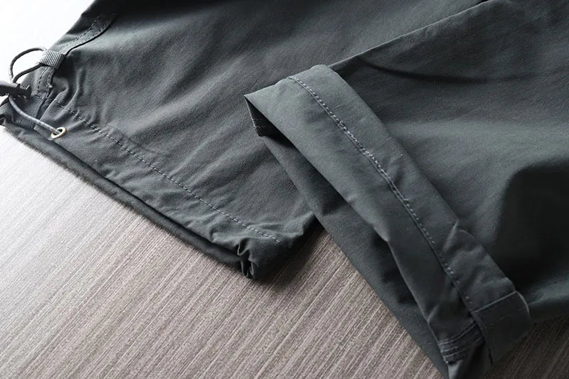 Quick-drying Hiking Pants 2026 Spring Summer Mountain Camp Outdoor Casual Cargo Pants Mens Waterproof Loose Breathable Trousers