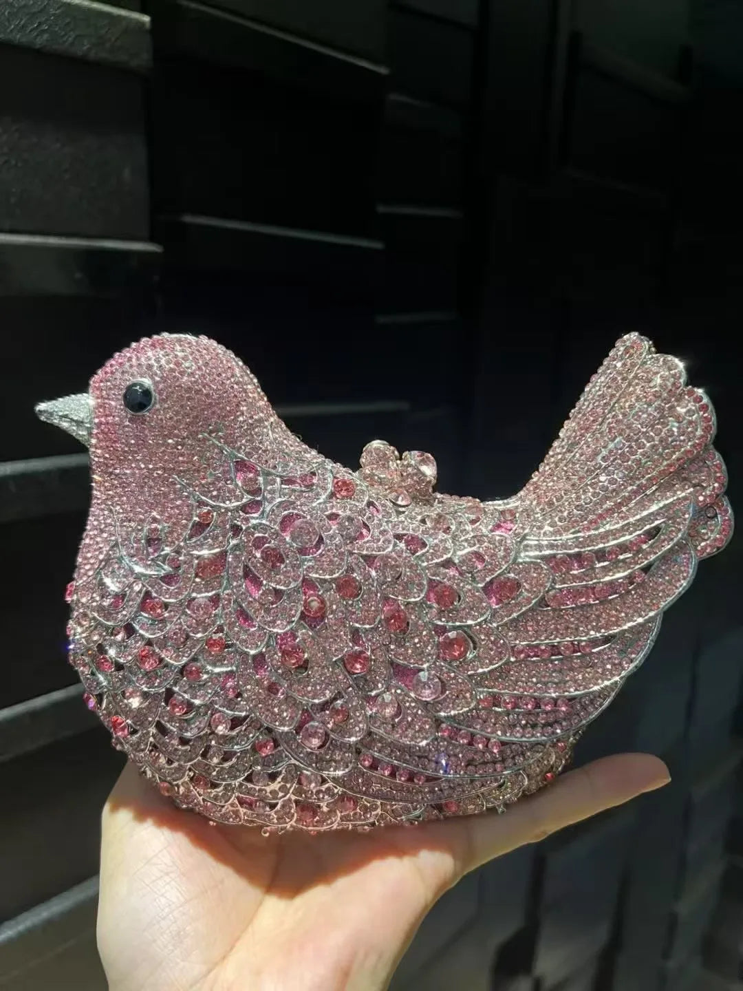 Birds Doves Animals Diamond Bags Rhinestone Dinner Bags Banquet Crystal Clutch Purse Luxury Designer Handbags Unique Party Bags