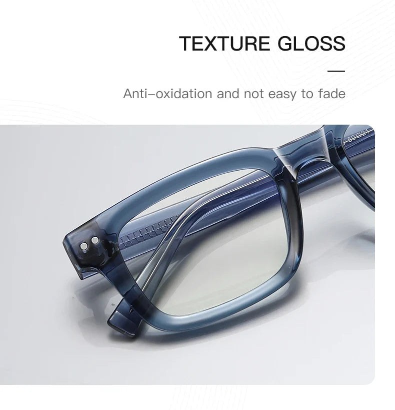 Men's glasses Square Classic Business Anti-Blue Light Reading Glasses Myopia Hyperopia Prescription Customized PFD2189