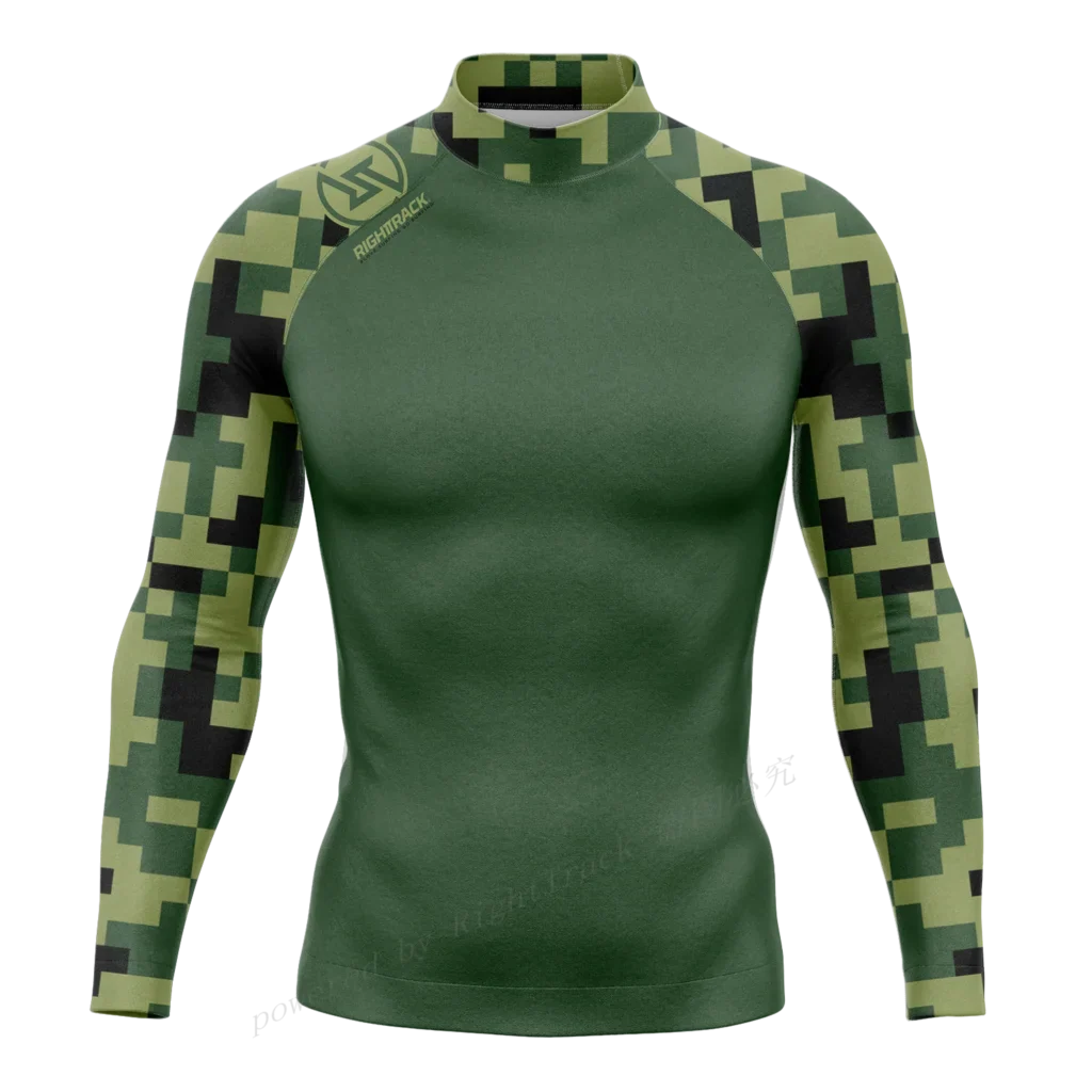 Hot Men's Rashguard Snorkeling Long Sleeve Surfing Shirts Diving Sunscreen Surf Sweatshirt UV Protection RightTrack Swimwear