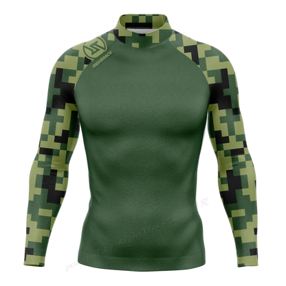 Hot Men's Rashguard Snorkeling Long Sleeve Surfing Shirts Diving Sunscreen Surf Sweatshirt UV Protection RightTrack Swimwear
