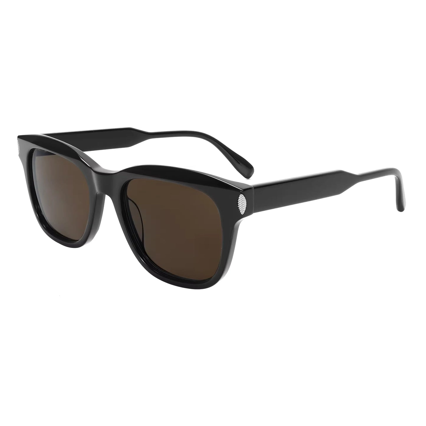 Olive Acetate Sunglasses Vintage Rivet Retro Sun Glasses UV400 Protection Unisex New Designer Eyewear Fashion