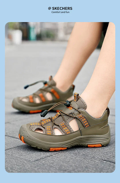Summer Children Comfortable Sport Water Sandals Outdoor for Boys Closed Toe Anti-Collision Walking Sandals Casual Beach Shoes