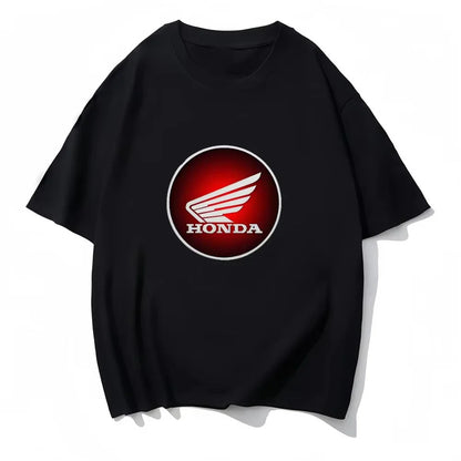 NC750X 2022-2024 - High-quality Round-neck Cotton T-shirt for Both Men and Women A Stylish and Casual Motorcycle Rider Top