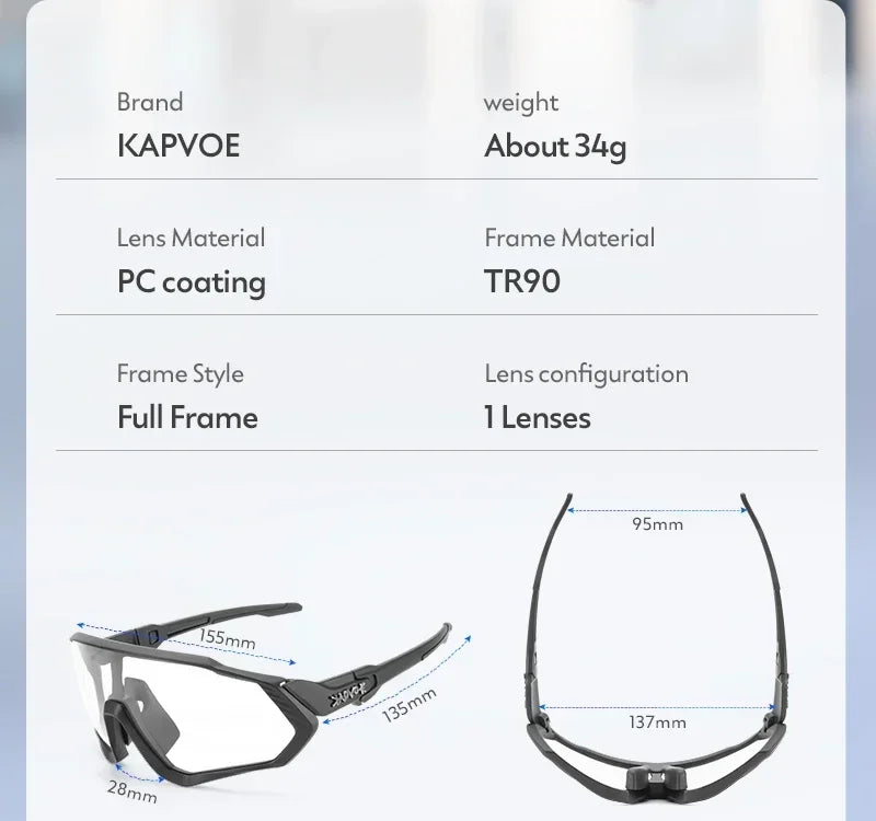 Photochromic Cycling Sunglasses Men Women Road Mtb Mountain Bike Bicycle Glasses Cycling Glasses Sport Running Eyewear