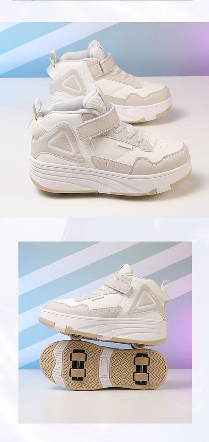Children Roller Skate Shoes Kids Autumn Children Fashion Casual Sports Toy Birthday Gift Games Boys 4 Wheels Sneakers Girls