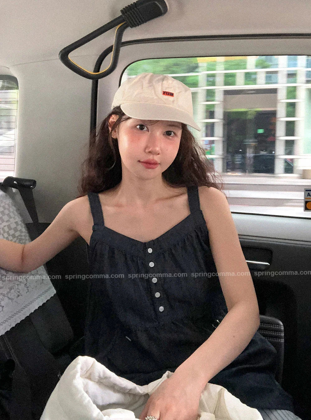 Korean Sle ort Denim Overalls Women's Faionable Summer Dr Vest Dr No Brand Commute Sle 00% Other Material