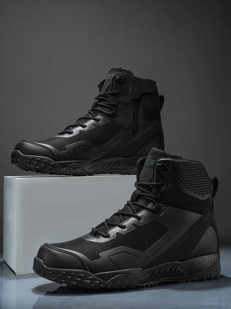 New Men Tactical Boots Waterproof Outdoor Casual Ankle Man Boot Desert Military Climbing Hunting Work Safety Hiking Male Shoes