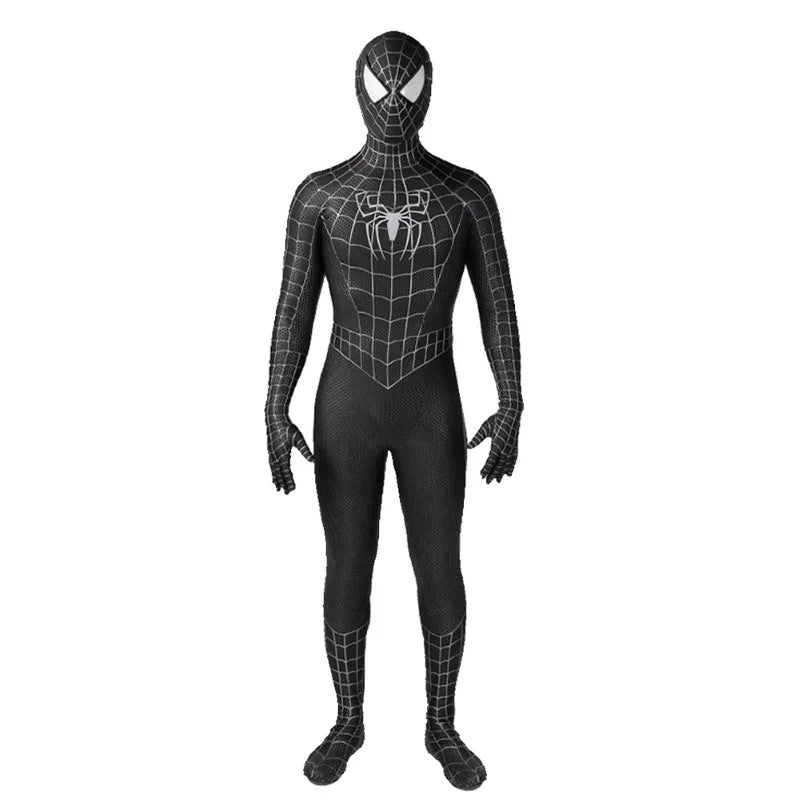 Toby Black Spider Man Costume Spider Man Cosplay Costume Black Spider Man Tight Zentai Bodysuit Carnival Superhero party suit