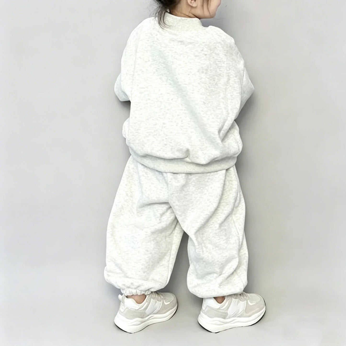 Children Clothing Sweatshirt Sets Autumn Baby Boys Girls Fashion Simple Letter Print Pullover Top+Pants 2PCS Suit Kids Tracksuit