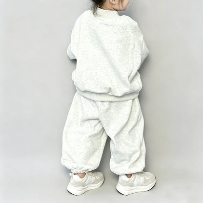 Children Clothing Sweatshirt Sets Autumn Baby Boys Girls Fashion Simple Letter Print Pullover Top+Pants 2PCS Suit Kids Tracksuit