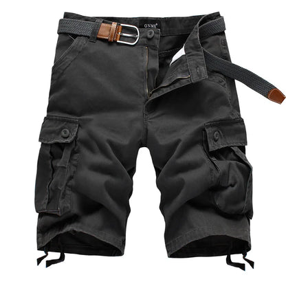 2026 Summer Men Shorts Fashion Plaid Beach Shorts Mens Casual Shorts Military Short Pants Male Bermuda Cargo Overalls No belt