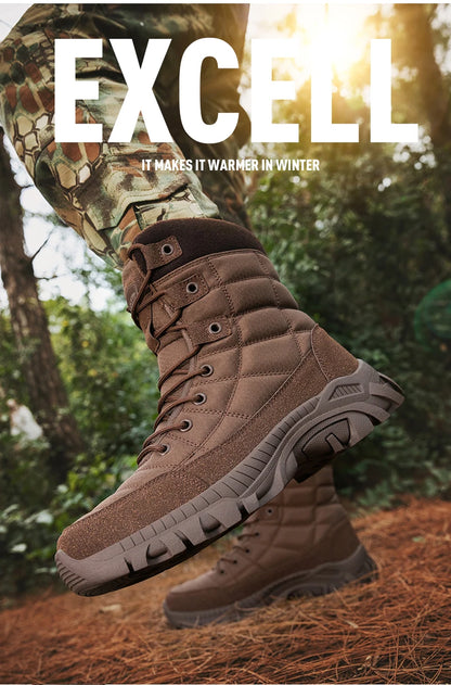 Men's Tactical Boots Ankle Outdoor Hiking Desert Boots Sports Climbing Shoes Military Work Waterproof Work Safety Hunting Shoes