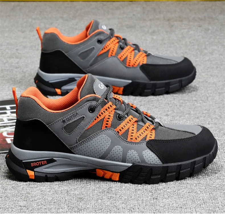 Work shoes with steel toe anti puncture work safety sneakers work man safety shoes anti-slip boots indestructible shoes for men