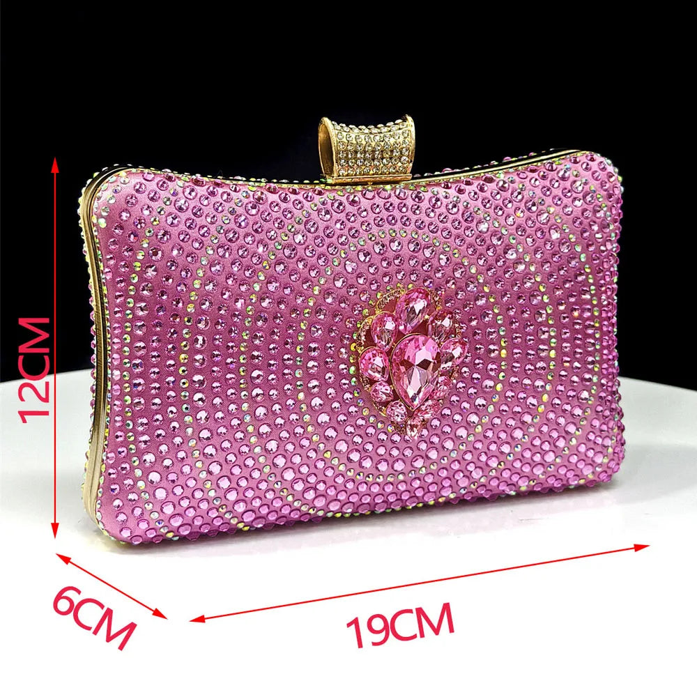 Elegant Italian Design Pink Butterfly Shoes and Bag Set for Women - Perfect for Parties and Weddings