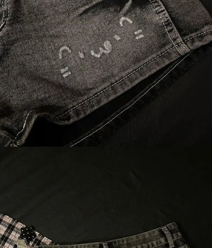 2026 Summer New Cute Hot Diamond Denim Low Waist Super Shorts Female Slim Black Gray Tight Y2k Shorts Hot Pants