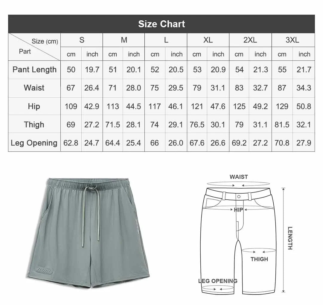 Men's American Workwear Mesh Ice Cool Breathable Short Thin Loose Outdoor Sports Fitness Casual Summer Training Bottoms