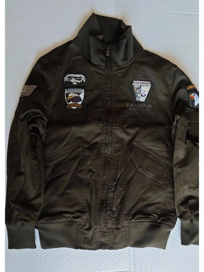 Men's Tactical Motorcycle Riding Jacket Military SWAT Combat Army Pilot Windbreaker Autumn Multi-Pocket Cargo Coat Outdoor Biker