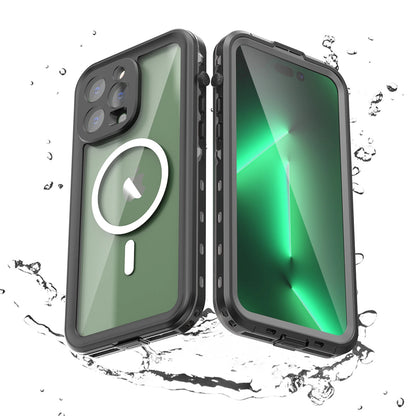 hot sale magnetic shockproof dustproof IP68 professional waterproof phone case for iphone16promax/15/14/13