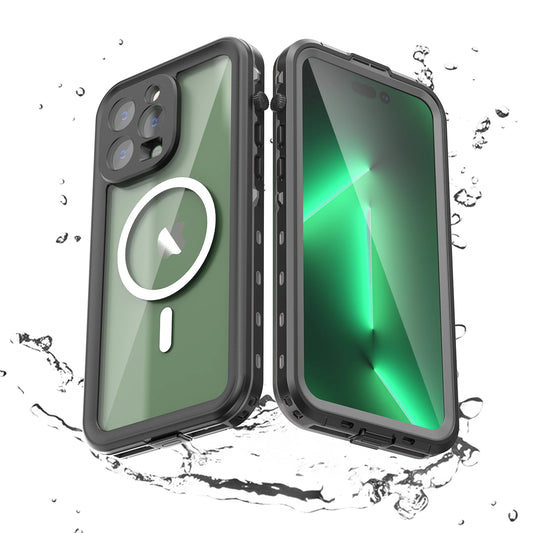 hot sale magnetic shockproof dustproof IP68 professional waterproof phone case for iphone16promax/15/14/13