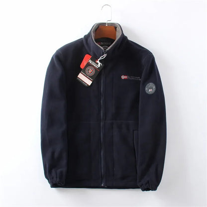 Thickened Double - Sided Polar Fleece Jacket for Men | Autumn/Winter Warm Casual Loose Fit Big Size Coat