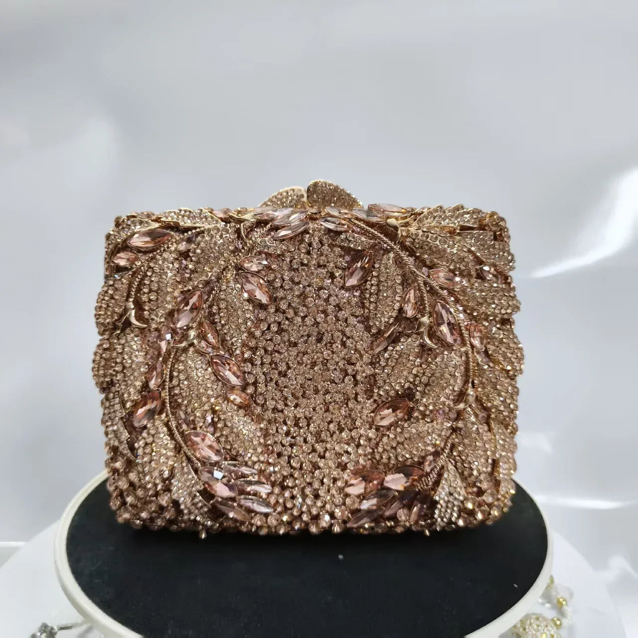 New Rhinestone Clutch Purse Women Elegant Wedding Party Bride Bag Prom Evening Handbag Sparkly Crystal Diamond Birthday Gift
