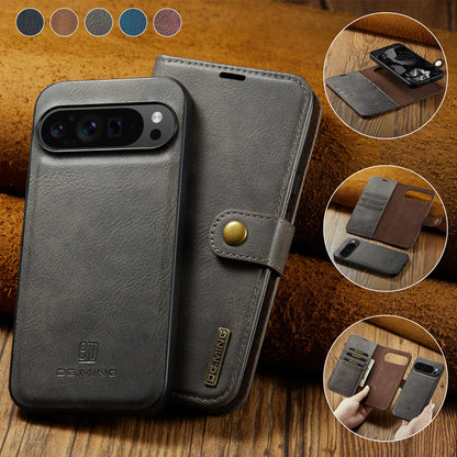 For Google Pixel 6 7 8 9 10 Pro XL/Pixel 5A 6A 7A 8A 9A Magnetic Detachable Cover 2in1 Flip Leather Wallet Phone Case