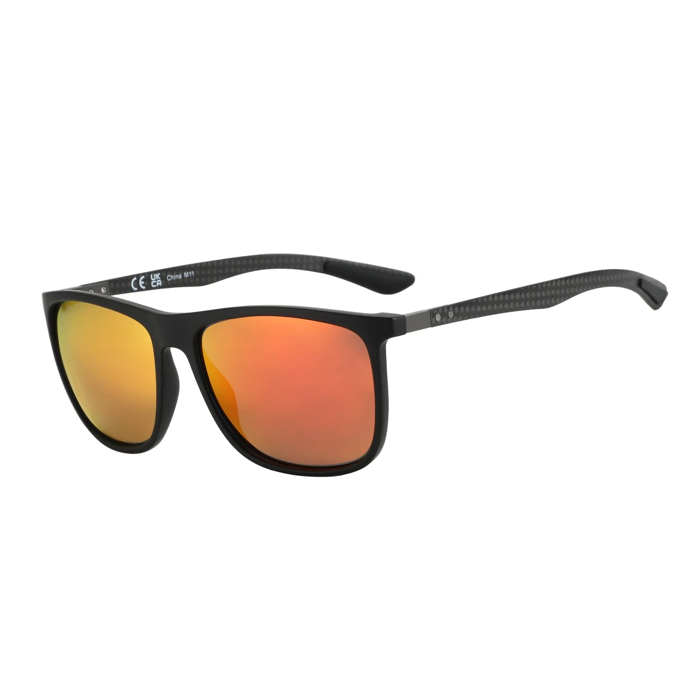 Carbon Fiber Prescription Sunglasses Square Polarized Optical Sun Glasses Shade for Driving Fishing Golf Sport
