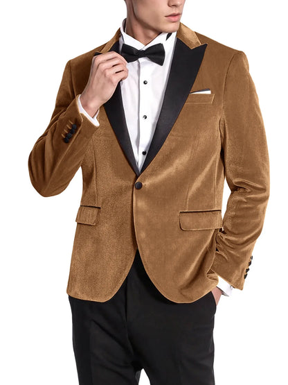 High Quality Classic Men's Suits 1Piece Velvet Custom Suit Timeless Style Every Occasion Wedding Dating Prom Annual Dinner Party