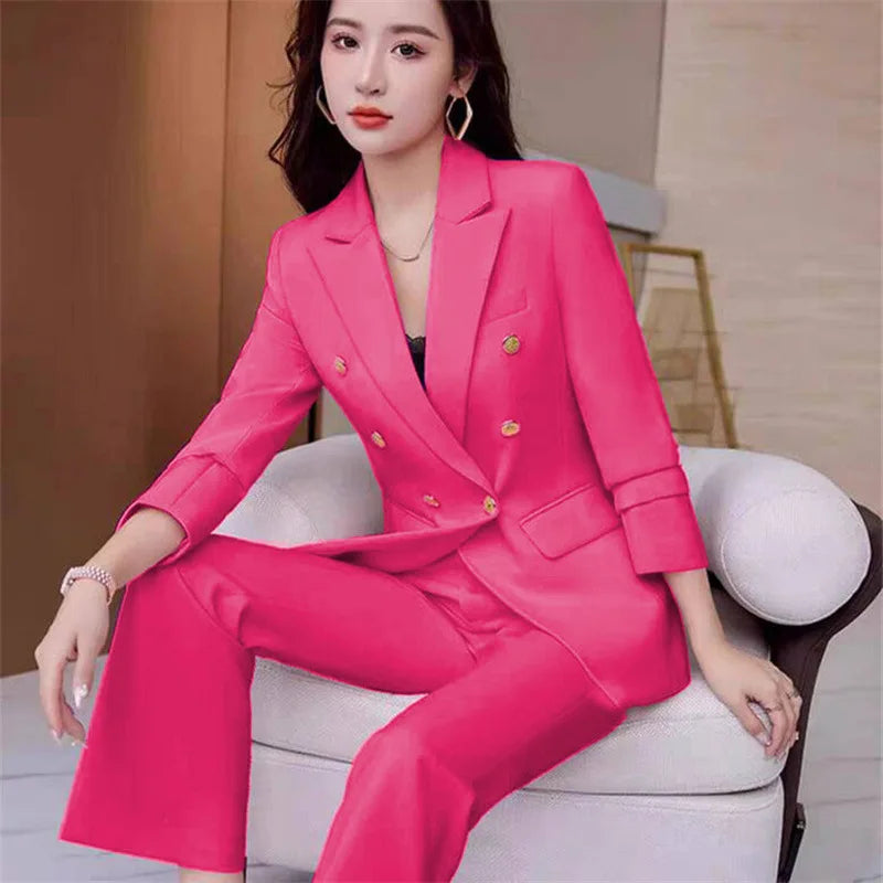 New Advanced Design Women's Suit Jacket Korean Style Spring Autumn Professional White Collar Small Western Clothes