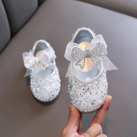 Girls Princess Shoes Children Party Dance Shoes Student Spring Autumn New Flats Kids Performance Shoes