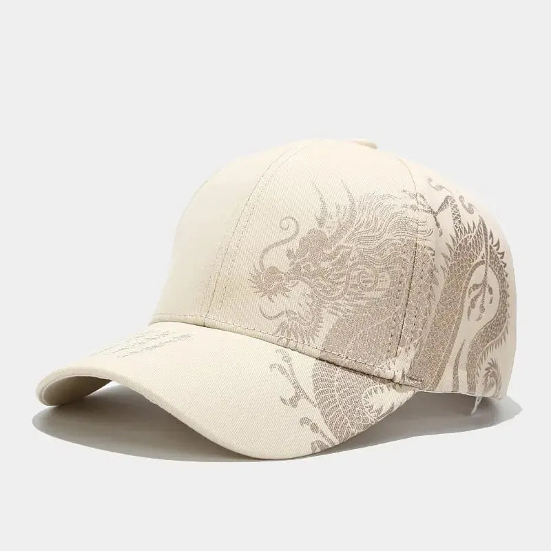 Chinese Style Dragon Pattern Baseball Hat For Men And Women, Versatile National Tide Cap, Hip Hop Hip Hop Skateboarding, Cool
