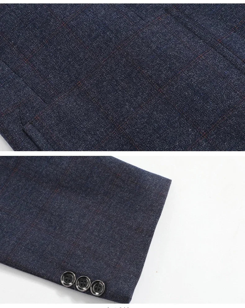 Brand Fashion Suits Blazer Mens Checked Spring Blazer for Men Stylish 2026 Autumn New in Suits Blazers Men Clothing