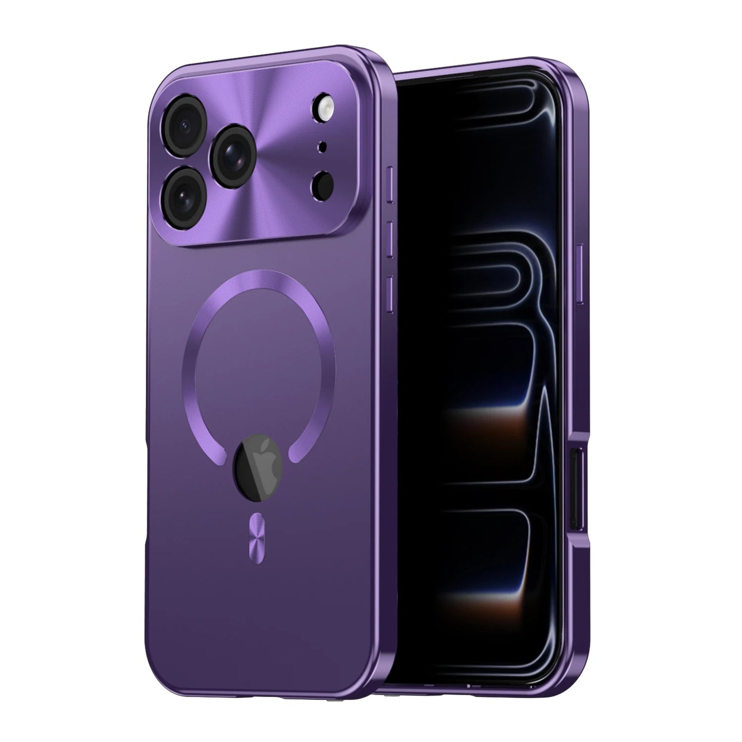 Magnetic Metal Aluminium Alloy Case for IPhone17 Pro Max 17 Pro Full Camera Lens Protective Original Color Phone Ultrathin Cover
