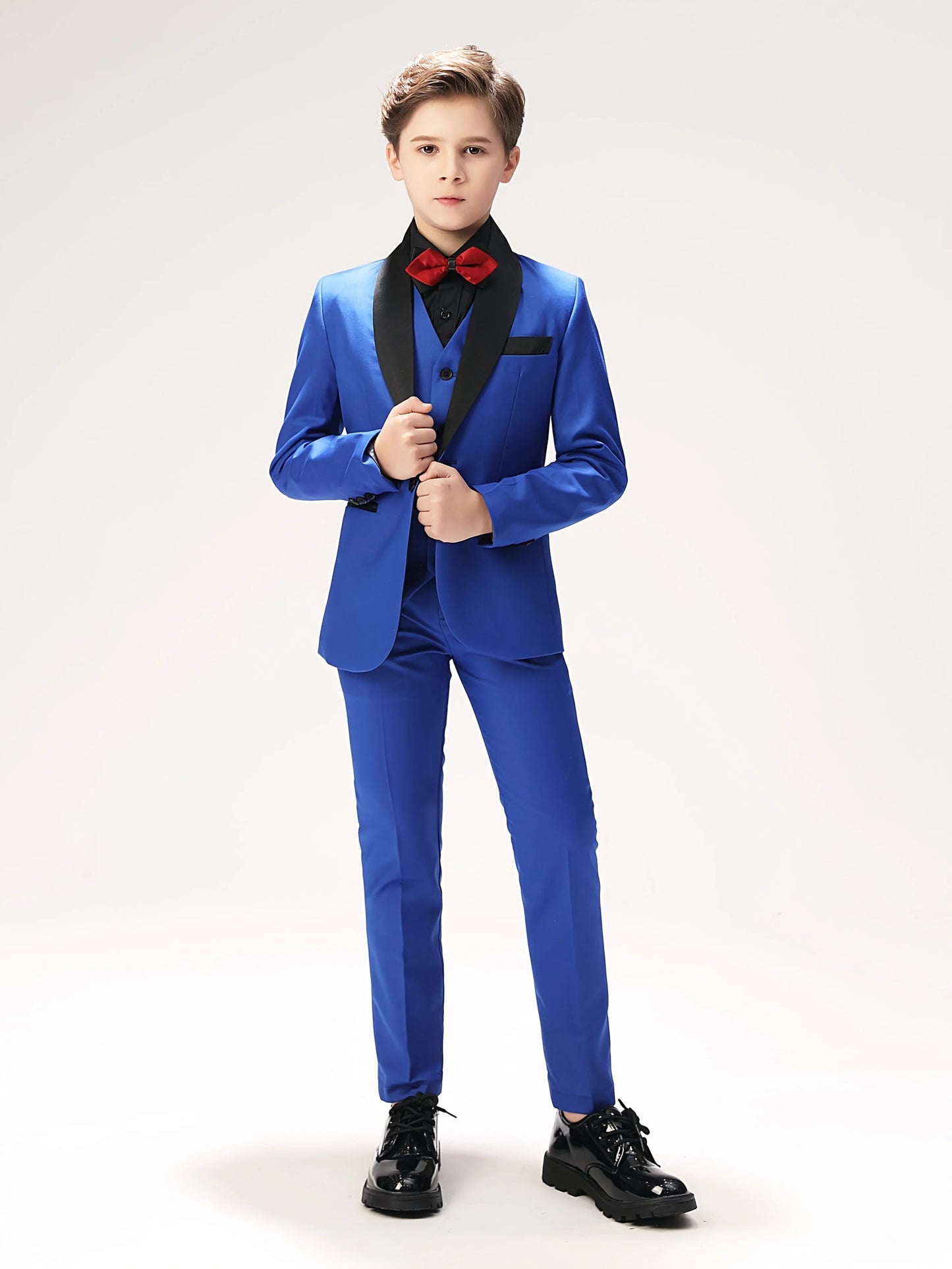 Back-to-school Boys Suit 3 Piece Jacket Vest Trousers Pants Children's Tuxedo Wedding Suit Classic Formal Dress Slim Teen Suit