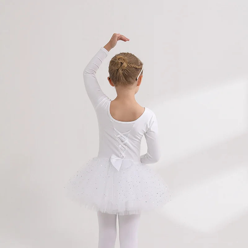 Children's Dance Costume Girl Dress Tutu Outfit Vestido Girls Clothes Ballet Leotard Robe Fille Summer Ballet Skirt Baby Dresses