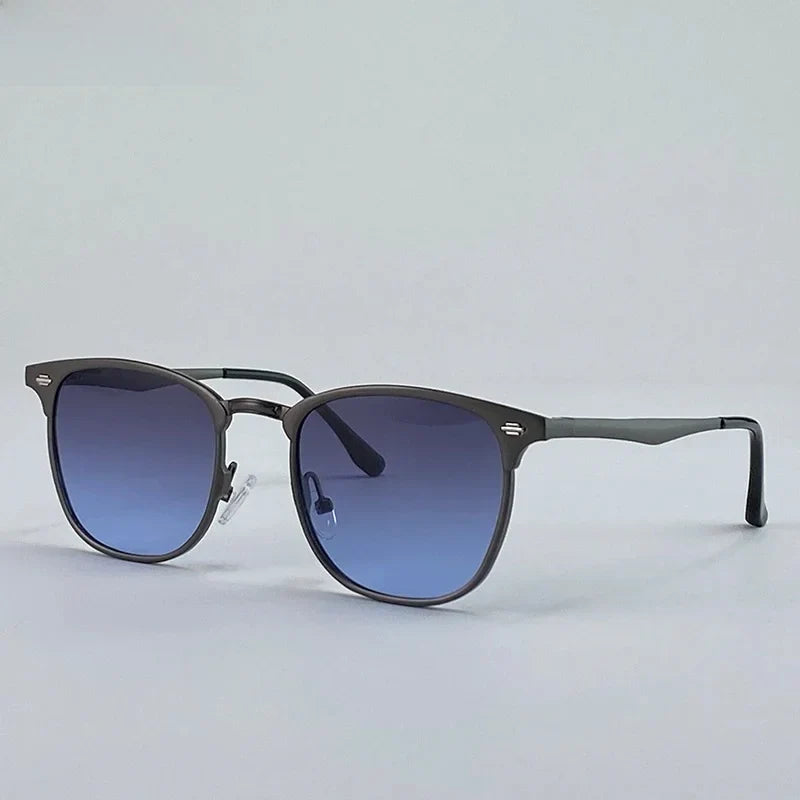 New Arriavl Square Sunglasses Men 2026 Luxury Brand Metal Frame Retro Punk Sun Glasses Male Driving Shades Vintage Eyewear UV400