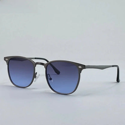 New Arriavl Square Sunglasses Men 2026 Luxury Brand Metal Frame Retro Punk Sun Glasses Male Driving Shades Vintage Eyewear UV400